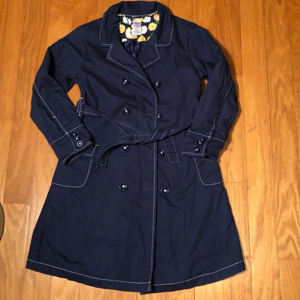 Gymboree Daisy Days Navy Trench